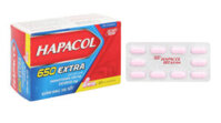 Hapacol 650  (Paracetamol và cafein) Extra giảm đau, hạ sốt (10 vỉ x 10 viên)