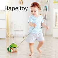 Hape Kéo Ếch Trẻ Em Bé Bằng Gỗ Kéo Tay Bằng Gỗ Kéo Dây Vẽ Cho Bé Đồ Chơi Giáo Dục 1 Tuổi +