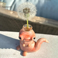 Happaypart| Bình nhựa Hộp nhựa đầy màu sắc Hộp đựng nhựa Mini đáng yêu có nút chai để trang trí nhà bếp Bình lưu trữ hình con sâu hoạt hình dễ thương cho trang trí bàn đường muối