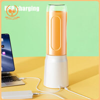 Happaypart| Máy ép trái cây điện 450ml Máy ép trái cây có thể sạc lại Usb Thiết kế lưỡi dao tốc độ cao Máy ép trái cây không dây Máy khuấy di động cho người mua Đông Nam Á