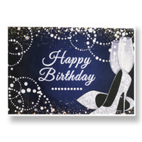 Happy Birthday Photography Background Lady Queen Theme Party Prom Backdrop Decor Prop