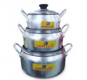 Nồi Happy Cook AP06G (AP06G2) - Bộ 3 nồi