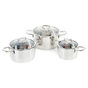 Nồi Happy Cook HC06DLG - Bộ 3 nồi Inox