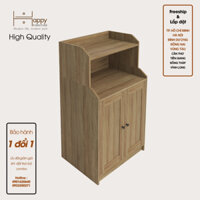 Happy Home Furniture CANA,  Tủ cửa mở - 3 ngăn đưng đô ,  70cm x 46cm x 116cm  DxRxC, TCM001 - Vân Gỗ Nhạt MDF Chống Ẩm
