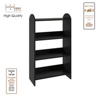 Happy Home Furniture CATY , Kệ sách 3 tầng ,  65cm x 29cm x 110cm DxRxC, KSA030 - Đen MDF tiêu chuẩn