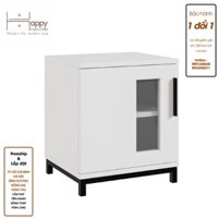 Happy Home Furniture LOUIS , Táp đầu giường - chân sắt , 40cm x 35cm x 46cm DxRxC, TCM034 - Trắng MDF Tiêu Chuẩn