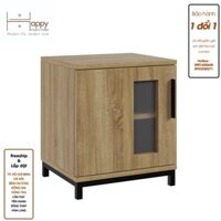 Happy Home Furniture LOUIS , Táp đầu giường - chân sắt , 40cm x 35cm x 46cm DxRxC, TCM034 - Vân Gỗ Nhạt MDF Chống Ẩm