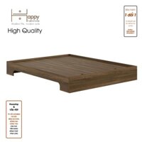 Happy Home Furniture MEYDAN, Giường ngủ không đâu giường, GNG069, GNG070, GNG071, GNG072 - Vân Gỗ Đậm MDF Tiêu Chuẩn - 1m2 x 2m