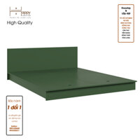 Happy Home Furniture WESLEY  , Giường ngủ kiểu Nhật  , GNG036, GNG037, GNG038, GNG039 - Xanh Oliu MDF Chống ẩm - 1m2 x 2m
