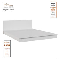 Happy Home Furniture WESLEY  , Giường ngủ kiểu Nhật  , GNG036, GNG037, GNG038, GNG039 - Trắng MDF Tiêu Chuẩn - 1m2 x 2m
