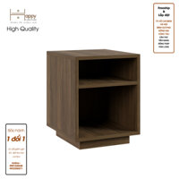 Happy Home Furniture ZANE , Táp đầu giường 2 ngăn ,36cm x 40cm x 46cm  DxRxC, TCM075 - Vân Gỗ Đậm MDF Chống Ẩm