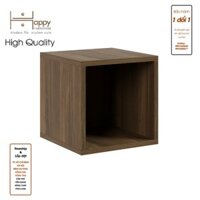 Happy Home Furniture ZANE , Kệ trang trí size nhỏ ,30cm x 30cm x 30cm  DxRxC, KSA041 - Vân Gỗ Đậm MDF Chống Ẩm