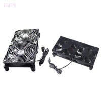 Happy Quạt USB đôi 120mm 5V để tản nhiệt hiệu quả 1400 vòng / phút Tốc độ 45CFM Luồng không khí