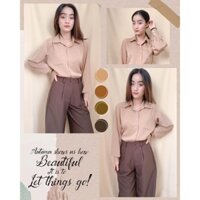 [HAPPY WOMEN'S DAY - MUA 1 SALE 10%, MUA 2 SALE 20%] Mici pants - Quần culottes 2 nút nâu thời trang nữ CHÉRI QD002