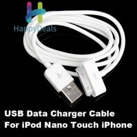 happydealsUSB Data Sync Charger Cable For Apple iPhone 4 4s 3G iPhone iPod Nano - intl