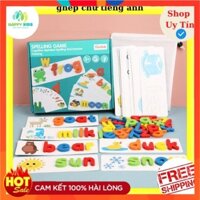 HappyKids - Spelling game - Bộ thẻ Ghép 52 Chữ Cái Tiếng Anh cho bé học tập tư duy và phát triển trí tuệ