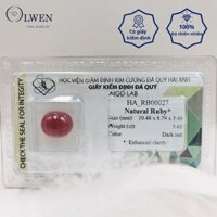 HA_RB00027 - Đá Ruby Sao Tự Nhiên - 5.63ct