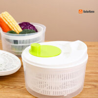 Harborhaven 3L Lớn Rau Spinner Salad Cleaner Trái Cây Và Rau Củ Máy Giặt Bát Rau Củ Quả Máy Sấy Rau Củ Quả Giỏ Thoát Nước
