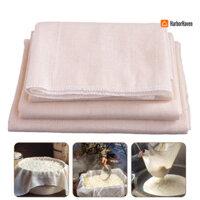 Harborhaven 5 / 10 Chiếc Vải Hấp Để Lọc Muslin Dệt Siêu Mịn Có Viền Viền Viền Vải Phô Mai Không Tẩy Rỉ Để Làm Phô Mai Làm Bánh Juicing