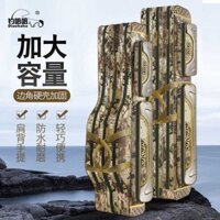 Hardshell Rod Pack Ngụy trang Big Belly Rod Pack Câu cá cụ Pack Công suất lớn Sea Rod Pack Hardshell Double Shoulder