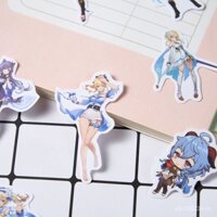 Hari Set 80 Sticker Dán Trang Trí Điện Thoại Sổ Tay diy Hình Nhân Vật anime kamihara merchandise