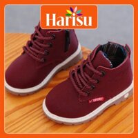 Harisu.kids Giày boot UNISEX trẻ em cá tính cực chất cực ngầu giày nhẹ bé chất liệu cao cấp G032