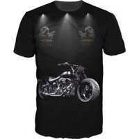 Harley 2025 thời trang Davidson Motorcycles Graphic Áo thun thủ công Dạo phố Áo thun