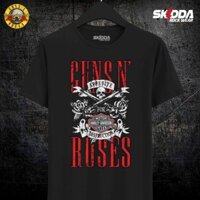 HARLEY DAVIDSON Áo thun đen in hình ban nhạc Rock Davidson 06 cá tính Y621