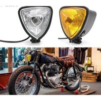 Harley trường cũ Xe máy Retro Sửa đổi Tam giác Kim loại Kính pha Đèn pha Đèn pha Đèn pha