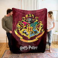 Harry Potter flannel cắm trại trưa nghỉ trưa điều hòa chăn sofa đa năng giường ngủ chăn phòng ngủ
