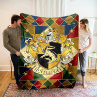 Harry Potter flannel cắm trại trưa nghỉ trưa điều hòa chăn sofa đa năng giường ngủ chăn phòng ngủ