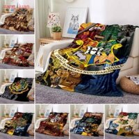 Harry Potter Hogwarts chăn Slytherin Hufflepuff Gryffindor sofa ngủ trưa giường cắm trại chăn