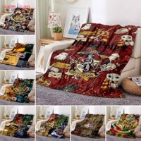 Harry Potter Hogwarts chăn Slytherin Hufflepuff Gryffindor sofa ngủ trưa giường cắm trại chăn k63