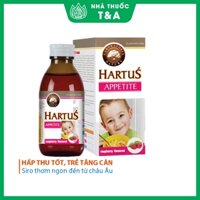 Hartus Appetite - siro ăn ngon cho bé, cải thiện chứng biếng ăn, kích thích tiêu hóa của trẻ