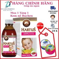 Hartus Appetite, Siro Ăn Ngon Cho Bé, Cải Thiện Chứng Biếng Ăn, Kích Thích Tiêu Hóa Của Trẻ(Lọ 150ml)