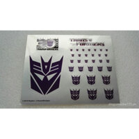 Hasbro Transformers Decepticons Logo Decepticon 30 Nhãn dán kỷ niệm