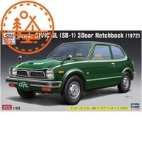 Hasegawa 1/24 Honda Civic GL (SB-1) 3-Door Hatchback (1972) 50th Anniversary Package Plastic Model 20607