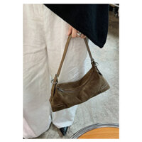 Hashidun Mỹ niche thiết kế nhẹ nhàng sang trọng da hươu cao cấp nhung retro Maill da mềm mờ mát mẻ bé đầu máy nách túi