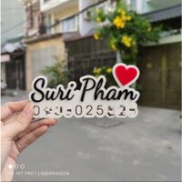 Hashtag Cầm Tay - Bảng Gỗ Tên Shop Cầm Tay - Phụ kiện chụp ảnh sản phẩm - Chữ mica màu nổi cao cấp
