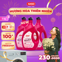 Haso Nước Giặt Hương Hoa Thiên Nhiên Bền Màu, Làm Mềm Vải, Lưu Hương Dài Lâu, Thơm Mùi Hà Nội 5kg