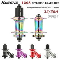 Hassns-mountain Bike Bearing Hub, Pro7 MTB Hub, 32 Lỗ, 36 Lỗ, Hub Phía Sau 32h, Noisy Cube Xe Đạp Ống Lót, 12, 11, 10, 9, 8, 7 Tốc Độ
