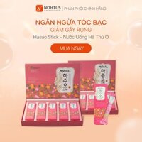 Hasuo Stick - Nước uống Hà Thủ Ô ngăn ngừa tóc bạc, gãy rụng 750g (15G*10 gói/ hôp * 5 hộp)