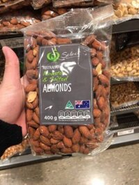 Hạt Almonds Úc (Hạnh nhân) rang muối