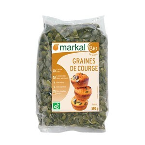 Hạt bí hữu cơ đã tách vỏ Markal gói 500g