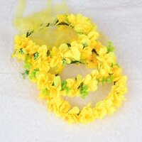 Hạt cải dầu Vòng Hoa Băng Đô Đầu Công Chúa Phong Cách Hàn Quốc Mũ Thể Hiện Hoa Cô Gái Phụ Kiện Băng Đô Mori Thời Trang20250301