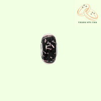 Hạt charm Bạc đá đen