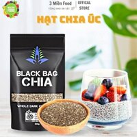 Hạt Chia Úc Black Bag Healthy 500g, nhập khẩu, ăn kiêng, giảm cân, ăn chay eatclean, tốt cho bà bầu, ăn Healthy