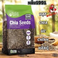 Hạt chia ÚC chính hãng giảm cân. 1kg Hat chia hữu cơ/ organic phù hợp cho trẻ em ăn dặm và người lớn tuổi.Hạt dinh dưỡng