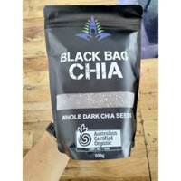 Hạt chia Úc Organic Chia Seeds túi đen 500g cao cấp (Loại đặc biệt)