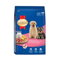 Hạt cho chó con giống vừa & lớn Smartheart Puppy Beef & Milk Flavor 1,3kg